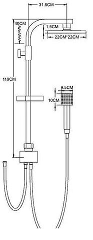Душевая система  Wisent WP3500-2