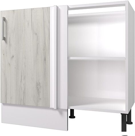 Шкаф напольный Горизонт Европа угловой (белый крафт)