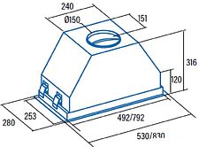 Кухонная вытяжка CATA GCX 53 SD