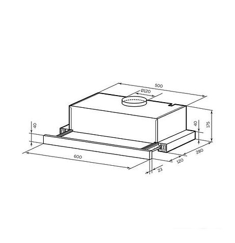 Кухонная вытяжка LEX Honver G 2M 600 (белый)