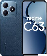 Смартфон Realme C63 RMX3939 6GB/128GB международная версия (кожаный синий) Смартфон Realme C63 RMX3939 6GB/128GB международная версия (кожаный синий)