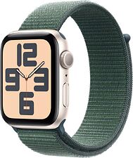 Умные часы Apple Watch SE 2 44 мм (алюминиевый корпус, звездный свет/зеленый, нейлоновый ремешок) Умные часы Apple Watch SE 2 44 мм (алюминиевый корпус, звездный свет/зеленый, нейлоновый ремешок)