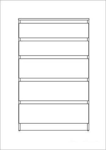 Комод Mio Tesoro Кастор 5 ящиков 2.03.02.070.1 (белый)