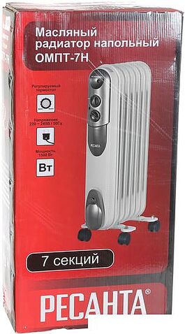 Масляный радиатор Ресанта ОМПТ-7Н