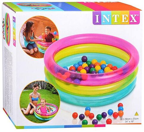 Надувной бассейн Intex Радуга 48674 (86x25)