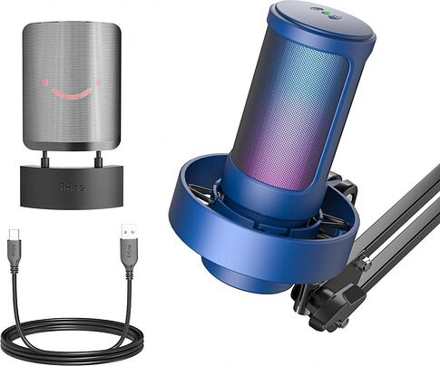 Проводной микрофон FIFINE A8T (синий)