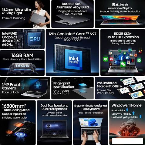 Ноутбук Blackview Acebook 8 (серый)