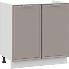 Шкаф напольный Трия Белладжио 1Н8М (белый/софт капучино)