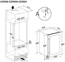 Винный шкаф Temptech OZ90DW