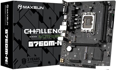 Материнская плата Maxsun Challenger B760M-N D5 V2