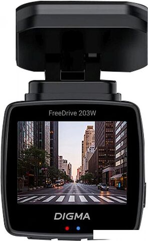 Видеорегистратор для авто Digma FreeDrive 203W FD203W (черный)