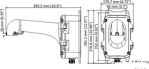 Кронштейн Hikvision DS-1604ZJ-BOX