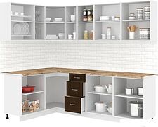 Готовая кухня Кортекс-мебель Корнелия Лира 1.5x2.5 (дуб сонома/венге/мадрид)