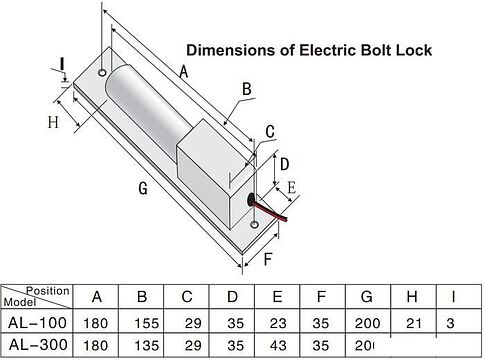 Электромеханический замок ZKTeco AL-100