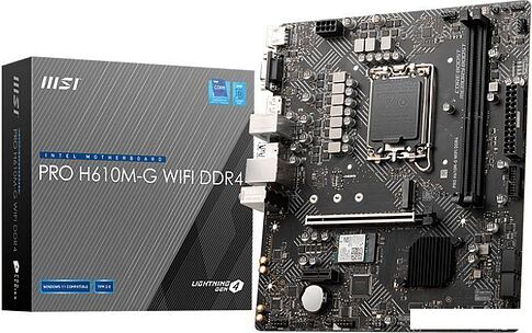 Материнская плата MSI PRO H610M-G WiFi DDR4