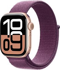 Умные часы Apple Watch Series 10 42 мм (алюминиевый корпус, розовое золото/сливовый, нейлоновый ремешок) Умные часы Apple Watch Series 10 42 мм (алюминиевый корпус, розовое золото/сливовый, нейлоновый ремешок)