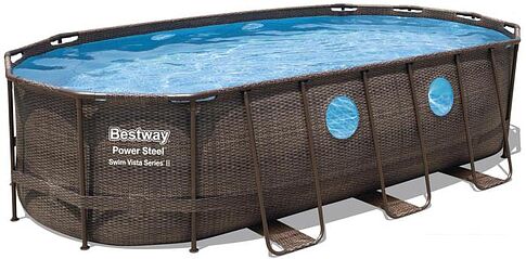 Каркасный бассейн Bestway Power Steel Ротанг 56716 (549x274x122)
