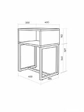 Тумба MONOFIX С металлическими опорами (капучино/черный)