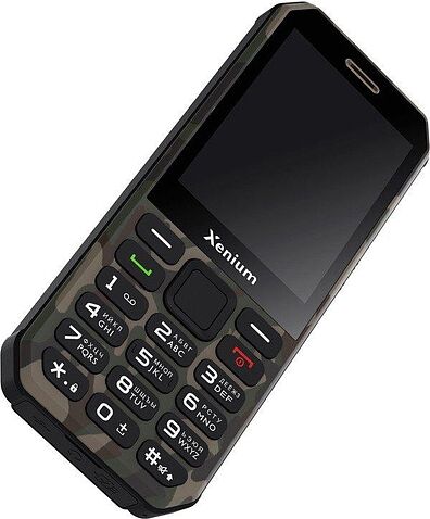 Кнопочный телефон Xenium X300 (зеленый камуфляж)
