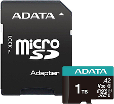 Карта памяти ADATA Premier Pro AUSDX1TUI3V30SA2-RA1 microSDXC 1TB (с адаптером)