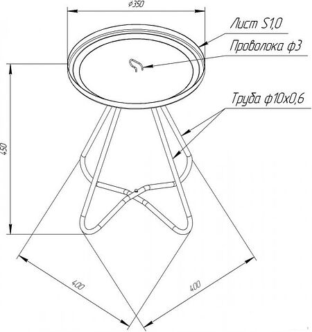 Журнальный столик Sheffilton SHT-CT3 (белый муар)