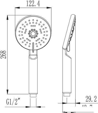 Душевая лейка Esko SPL1105