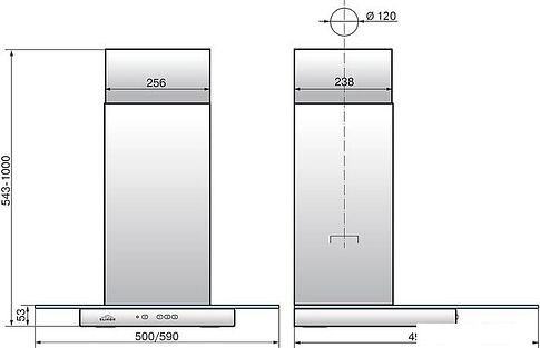 Кухонная вытяжка Elikor Кристалл 60Н-430-К3Д (нержавеющая сталь)