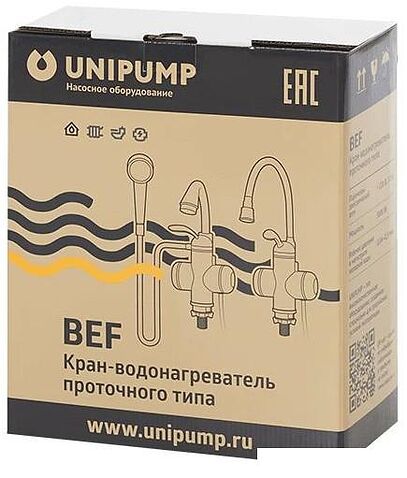 Проточный электрический водонагреватель-кран Unipump BEF-008AF