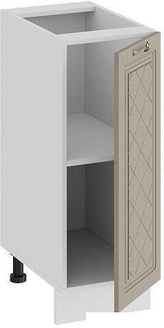 Шкаф напольный Трия Бьянка 1Н3 (белый/дуб кофе)