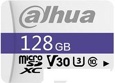 Карта памяти Dahua 128GB MicroSD C10/U3/V30 FAT32 DHI-TF-C100/128GB