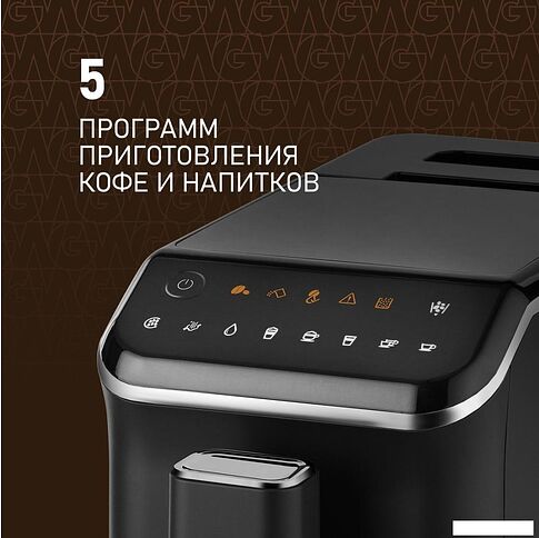 Кофемашина Weissgauff WCM-325 Black Automatic Touch Cappuccino
