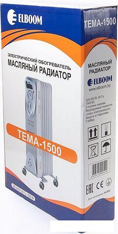 Масляный радиатор ELBOOM Тема-1500