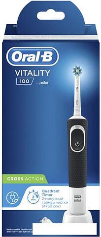 Электрическая зубная щетка Braun Oral-B Vitality 100 Cross Action D100.413.1 (черный)