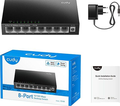 Неуправляемый коммутатор Cudy FS108 3.0