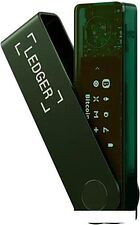 Аппаратный криптокошелек Ledger Nano X (темно-зеленый)