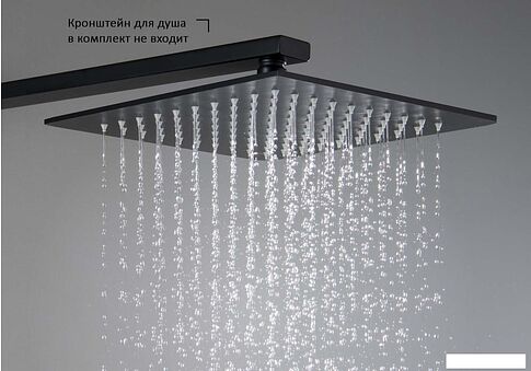 Верхний душ Aquatek AQ2076MB (черный матовый)