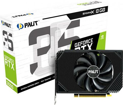Видеокарта Palit GeForce RTX 3050 StormX 8G NE63050019P1-190AF