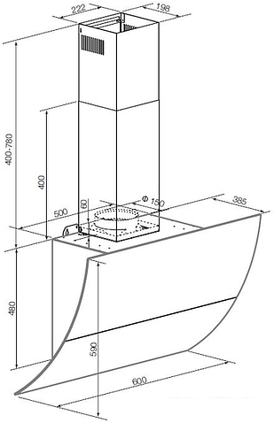 Кухонная вытяжка Graude DH 60.3 GE