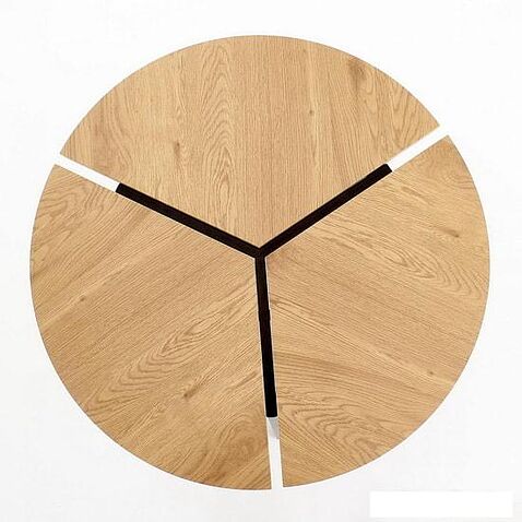 Журнальный столик Halmar Luana (дуб золотой/черный)