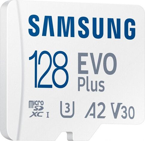 Карта памяти Samsung EVO Plus 2024 microSDXC 128GB (с адаптером)