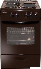 Кухонная плита Лысьва ЭП 301 МС (без крышки, коричневый)