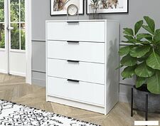 Комод Интерлиния Концепт КТ-К80 (белый платинум/белый платинум)