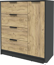 Тумба Интерлиния Концепт КТ-Т90 (дуб золотой/антрацит)