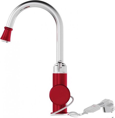 Проточный электрический водонагреватель-кран Mixline WH-003 (красный)