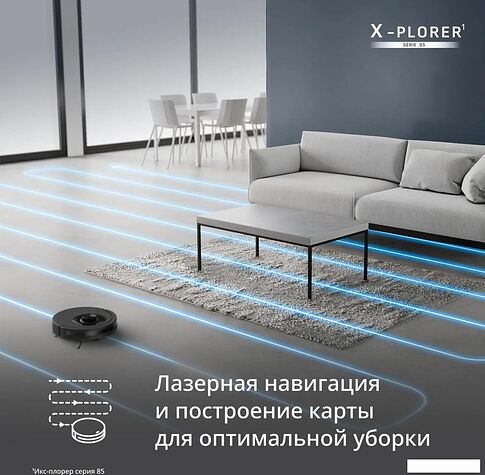 Робот-пылесос Tefal X-plorer Serie 85 RG87C5WH