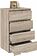 Комод Кортекс-мебель Бари 60 4ш (дуб сонома/дуб сонома/дуб сонома)