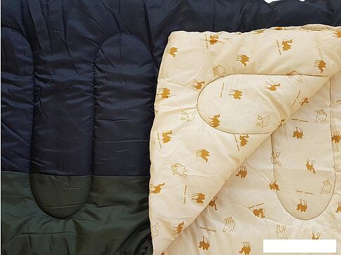 Спальный мешок BalMax Аляска Camping Plus -15 (левая молния, черный/хаки)