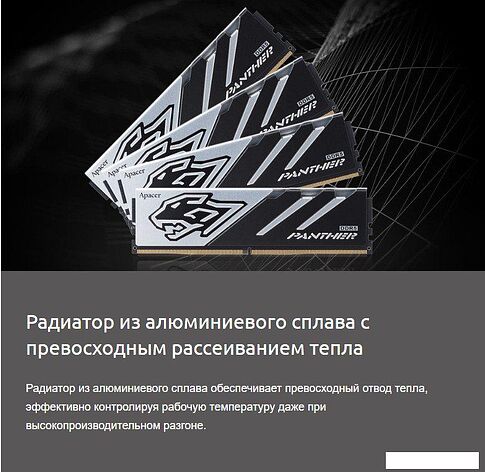 Оперативная память Apacer Panther 2x32ГБ DDR5 6000 МГц AH5U64G60C6227BAA-2