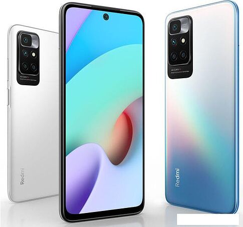 Смартфон Xiaomi Redmi 10 2022 4GB/64GB международная версия (белая галька)