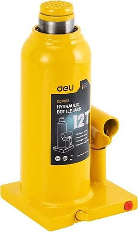 Бутылочный домкрат Deli DQ71012 12т